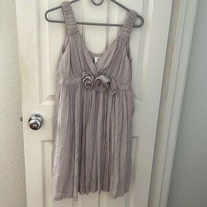 Anthropologie Sine French grey dress